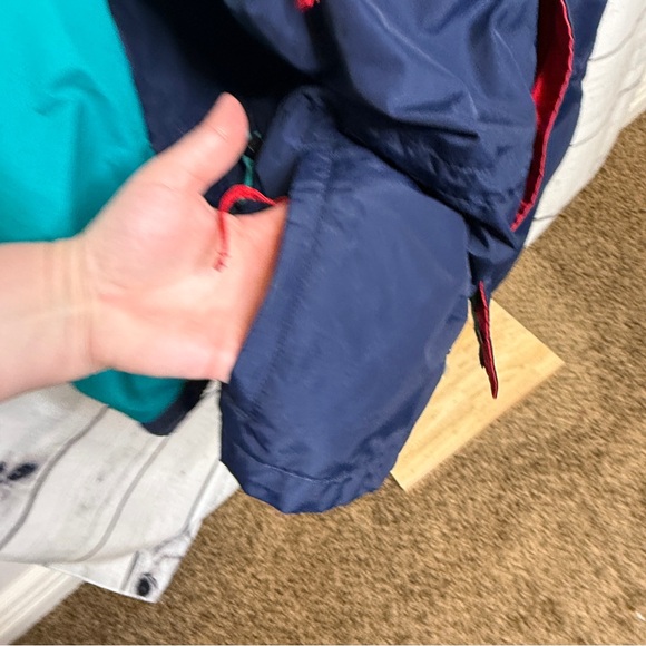 Vintage Columbia Jacket - Red, Teal, and Navy - Picture 7 of 8
